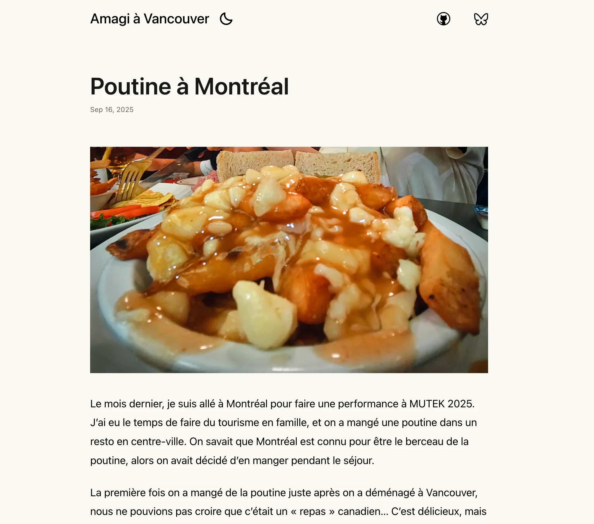 My previous french blog